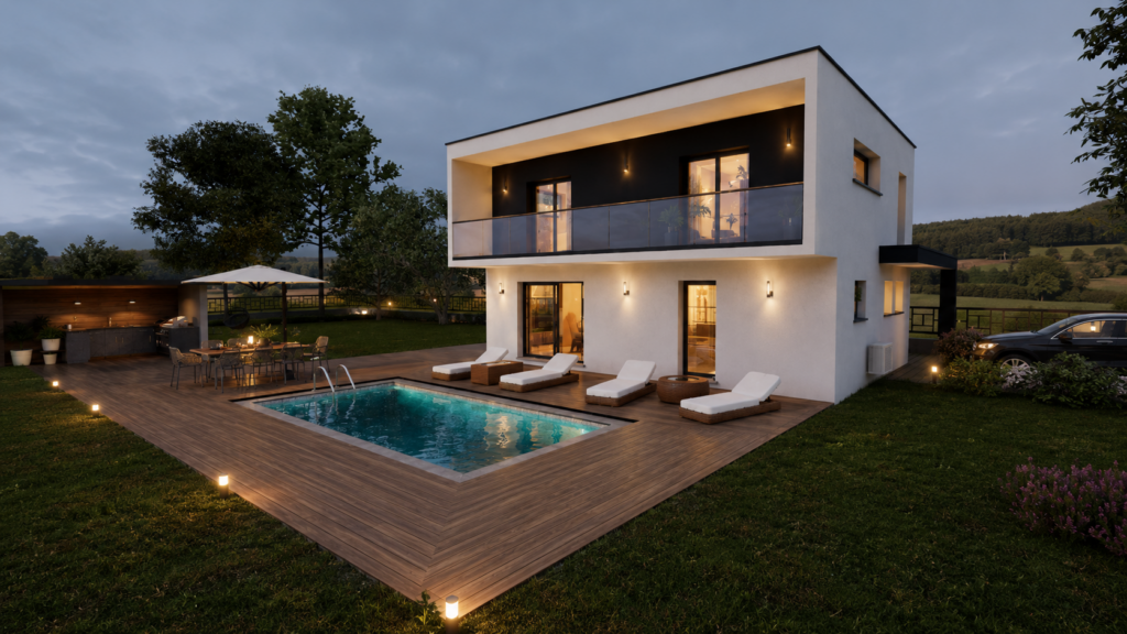 Simulation de maison pour ce terrain