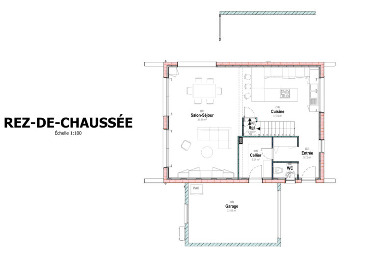 Avant-projet contemporain – Plan RdC